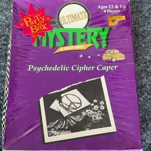 Ultimate Party Mystery Game Psychedelic Cipher Caper Sandpiper Creations NEW